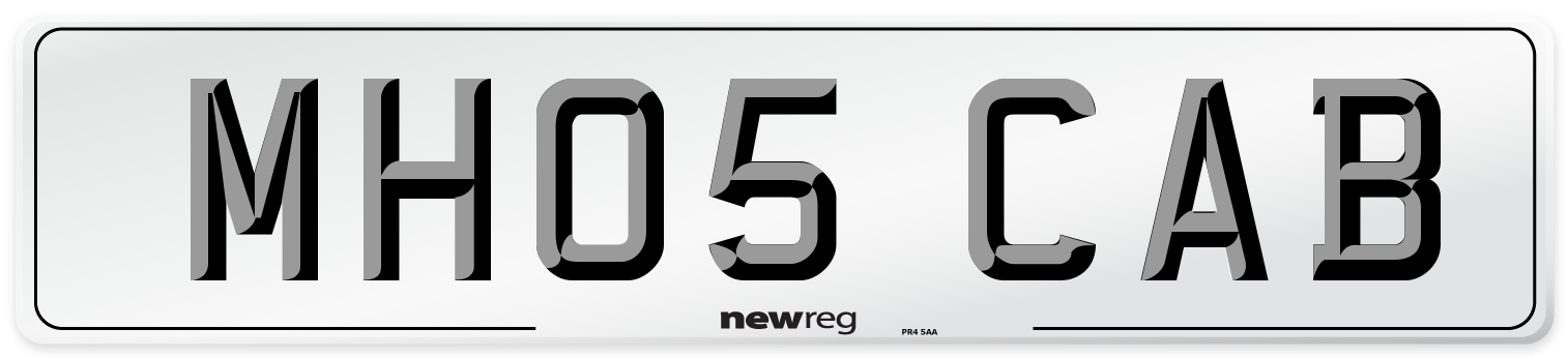 MH05 CAB Number Plate from New Reg